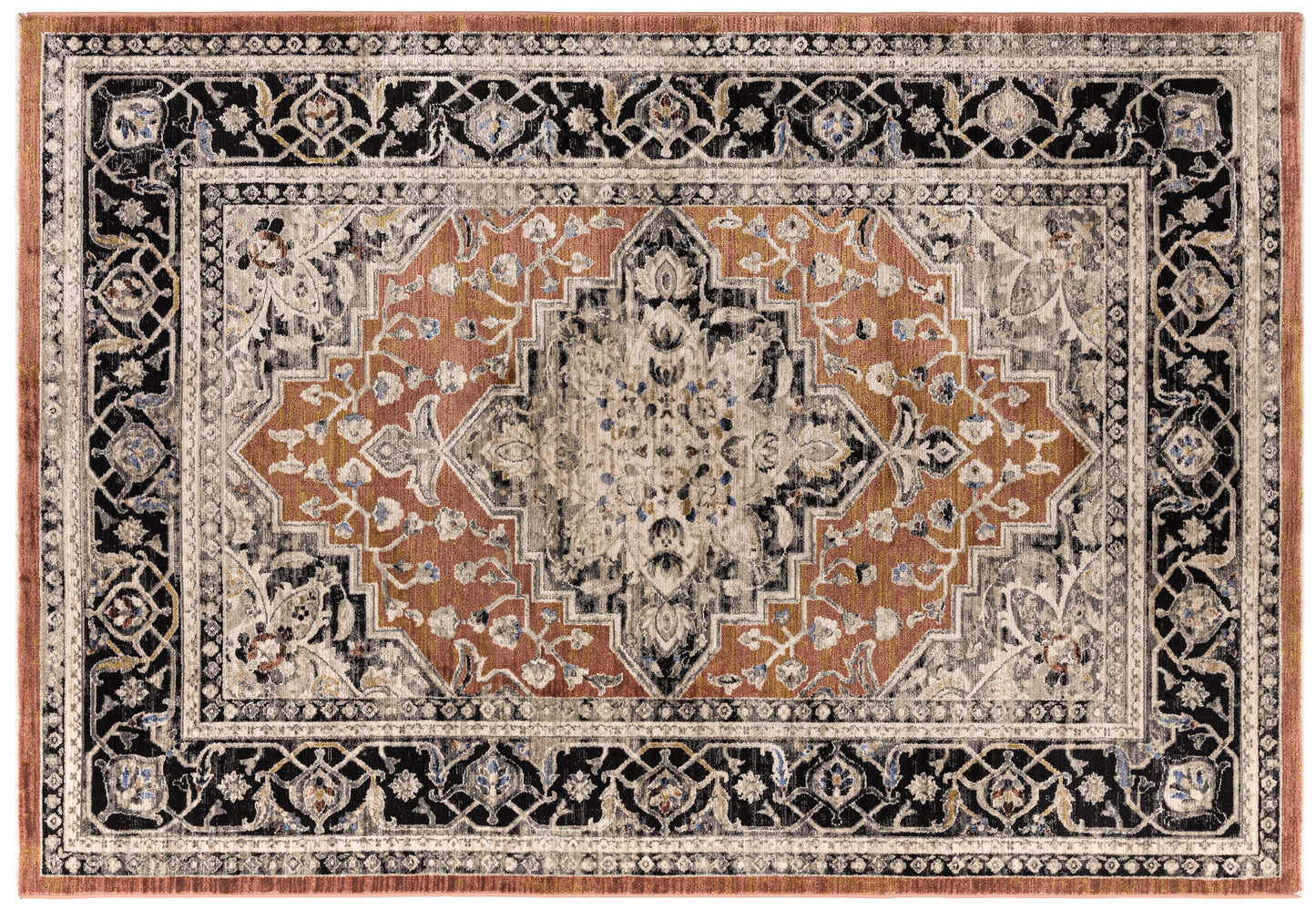 Sovereign Rug Terracotta Medallion | Patterned Rugs | Swyft