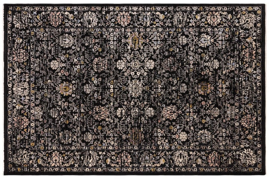 Sovereign Black Vintage Floral Rug PLP.jpg