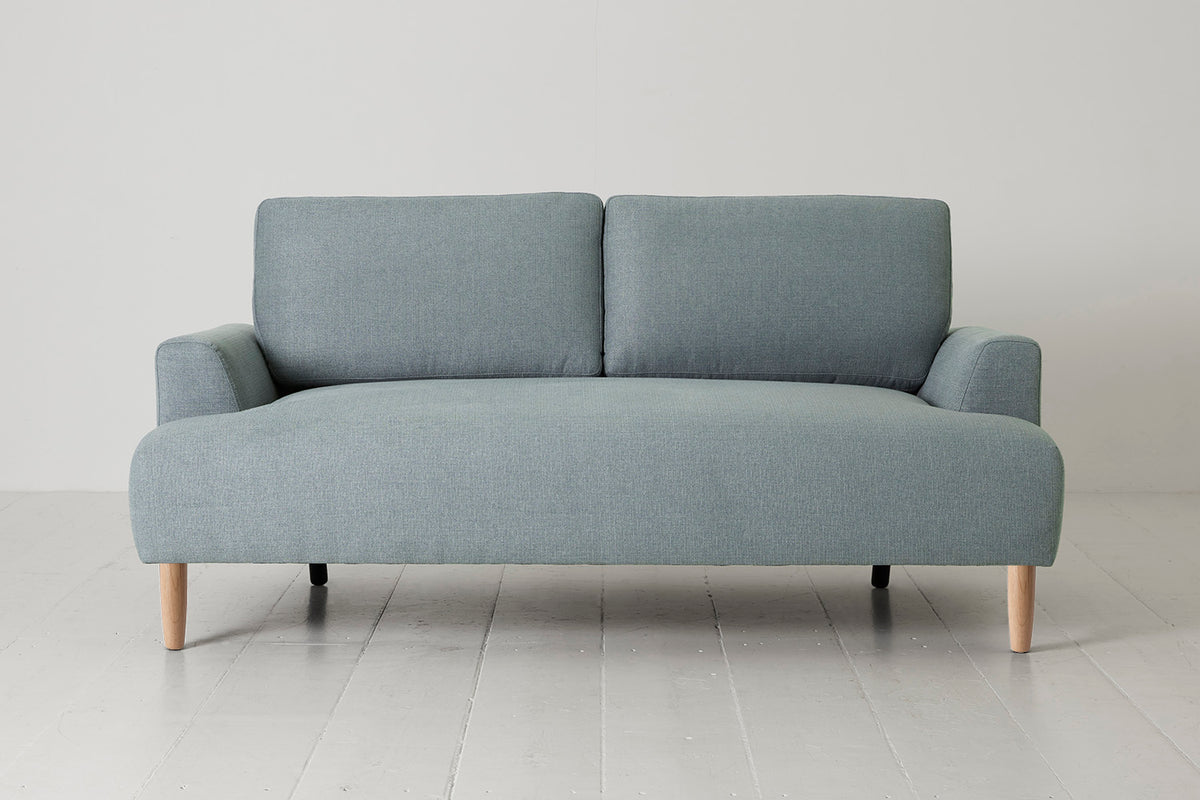 Model 05 2-Seater Sofa, Oak / Seaglass