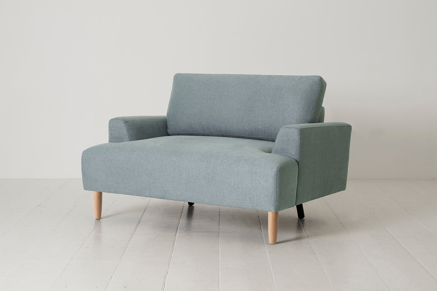 Model 05 Loveseat, Oak / Seaglass