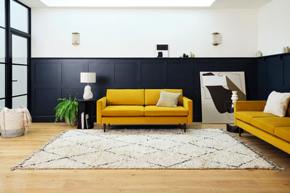 Model 01 2-Seater Sofa, Mustard