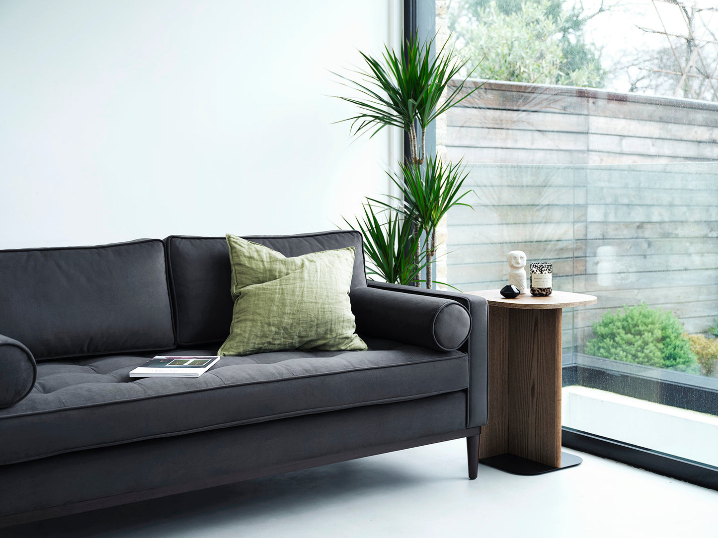 Model 02 Sofa Bed 3 Seater, Charcoal