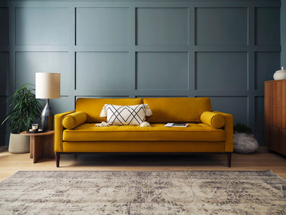Model 02 Sofa Bed 3 Seater, Mustard