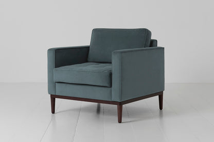 Model 02 Armchair, Petrol