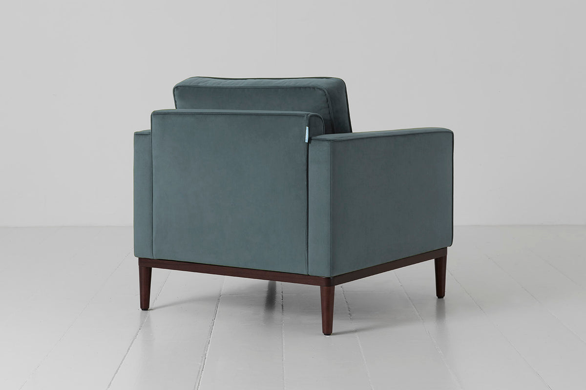 Model 02 Armchair, Petrol