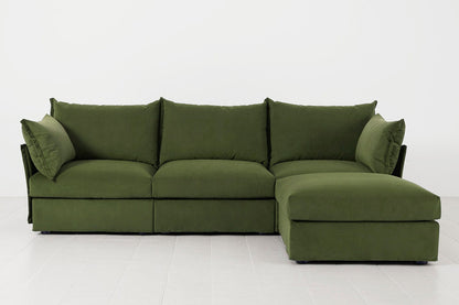 Vine Image 1 - Model 06 3 Seater Right Corner Sofa in Vine Front View