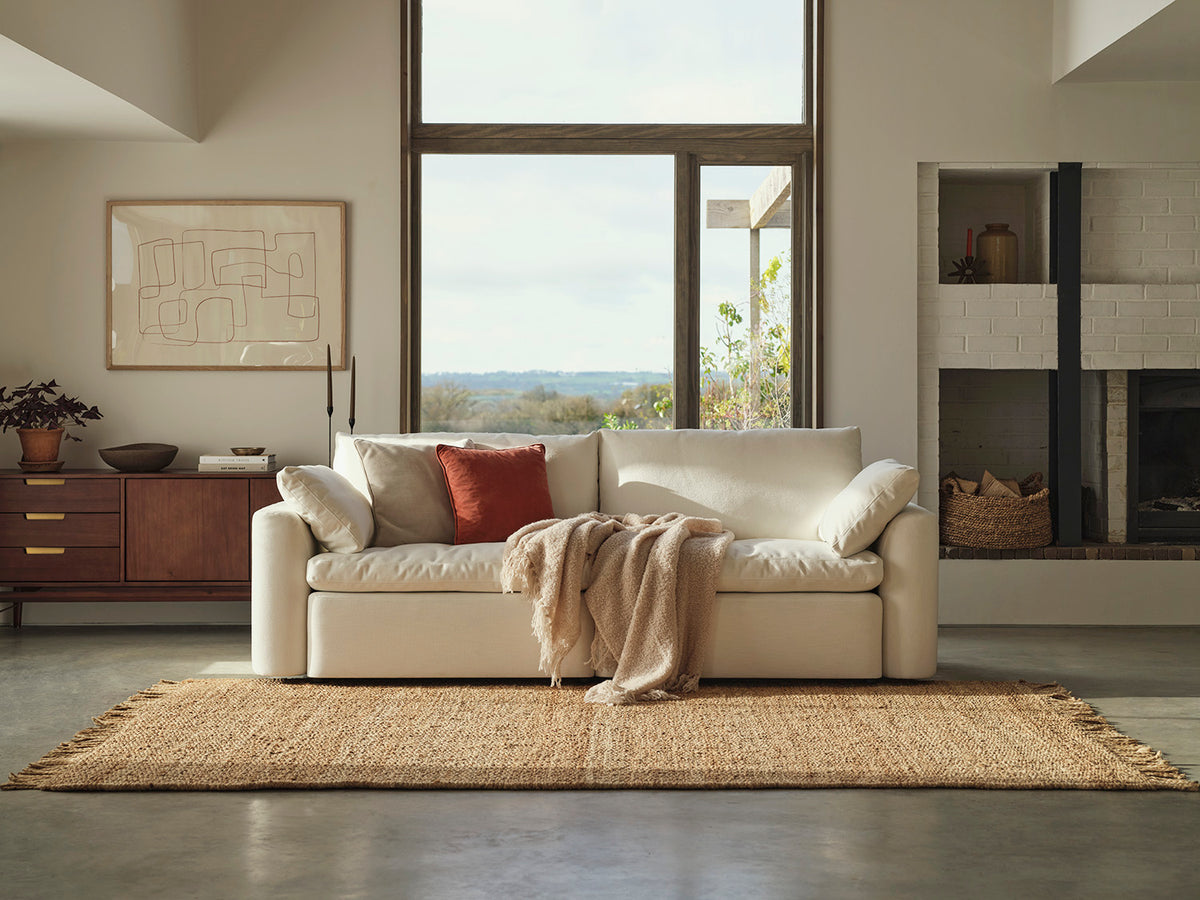 Model 13 3-Seater Sofa, White