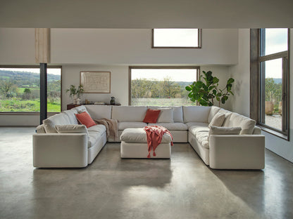 Model 13 U Shaped Sofa, White