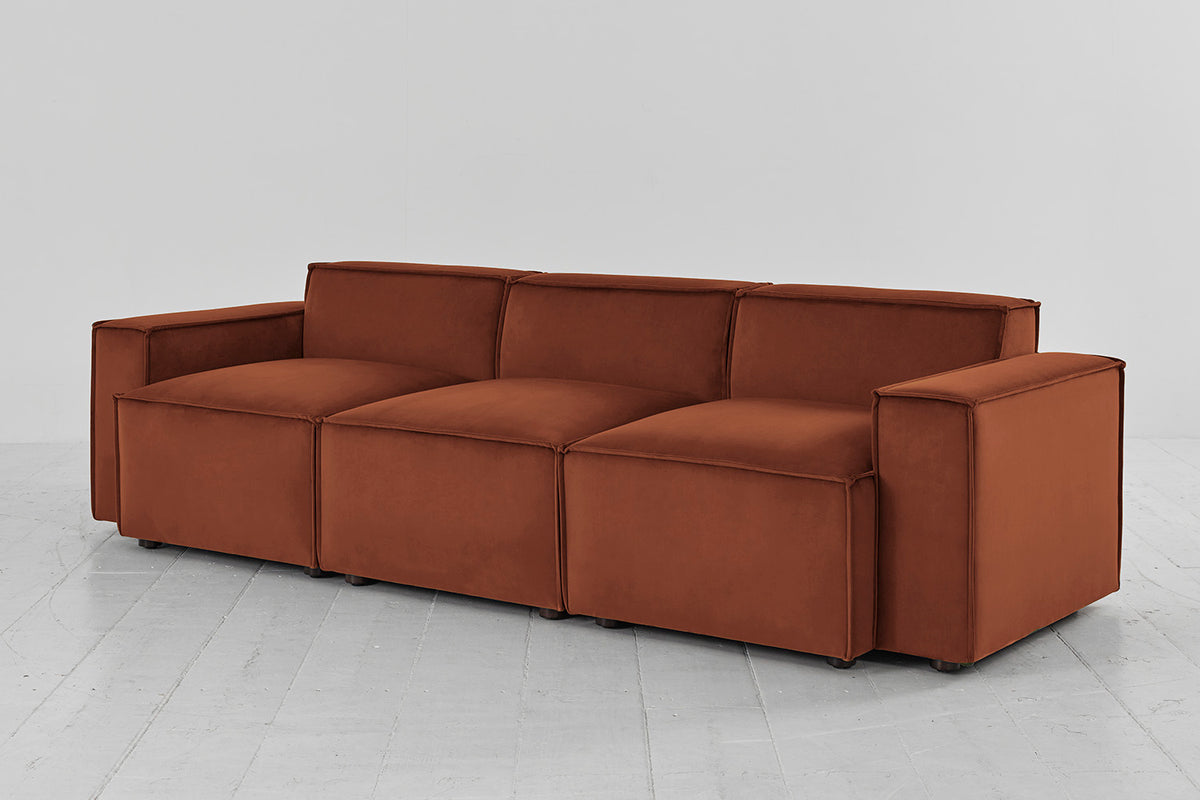 Model 03 3-Seater Sofa, Umber