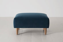 Model 05 Ottoman, Oak / Teal