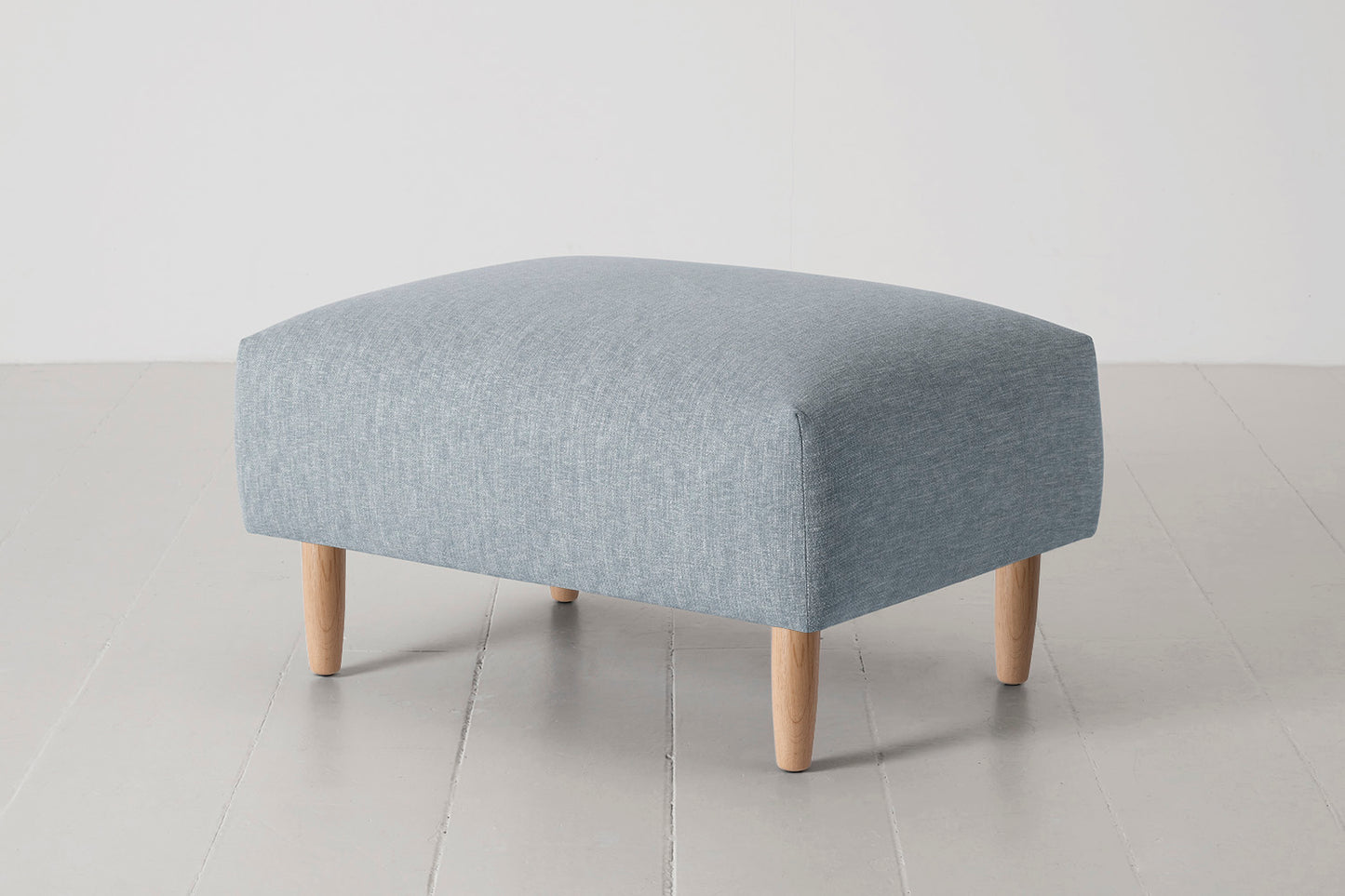 Model 05 Ottoman, Oak / Seaglass