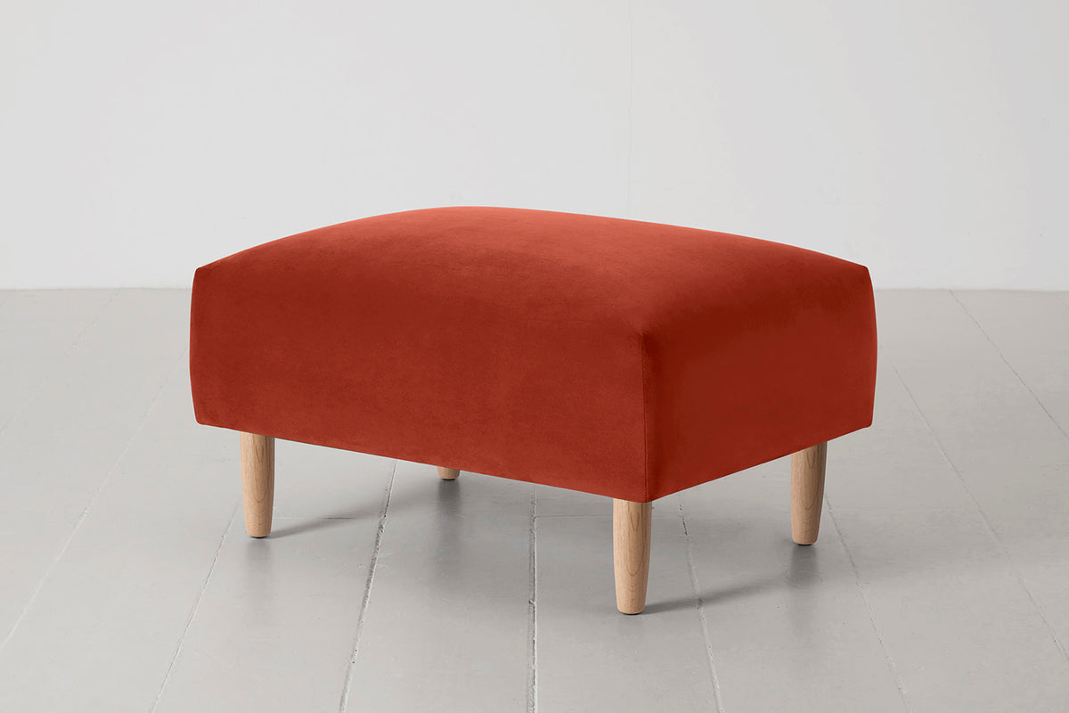 Model 05 Ottoman, Oak / Paprika