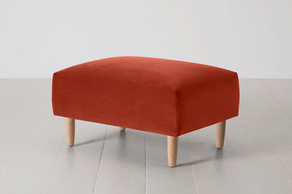Model 05 Ottoman, Oak / Paprika