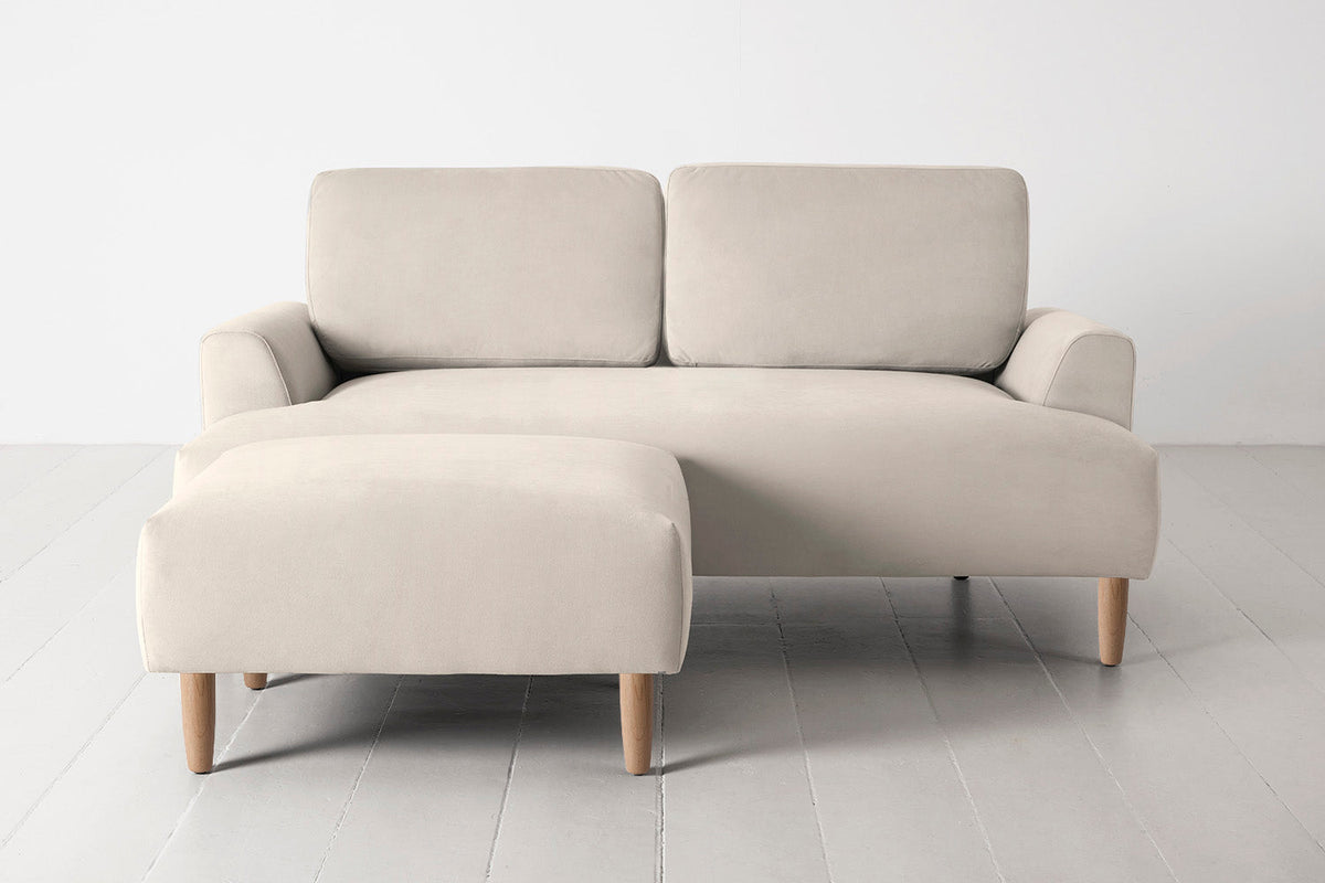 Model 05 Ottoman, Oak / Bone