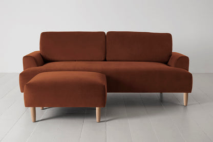 Model 05 3-Seater Sofa with Ottoman, Oak / Umber