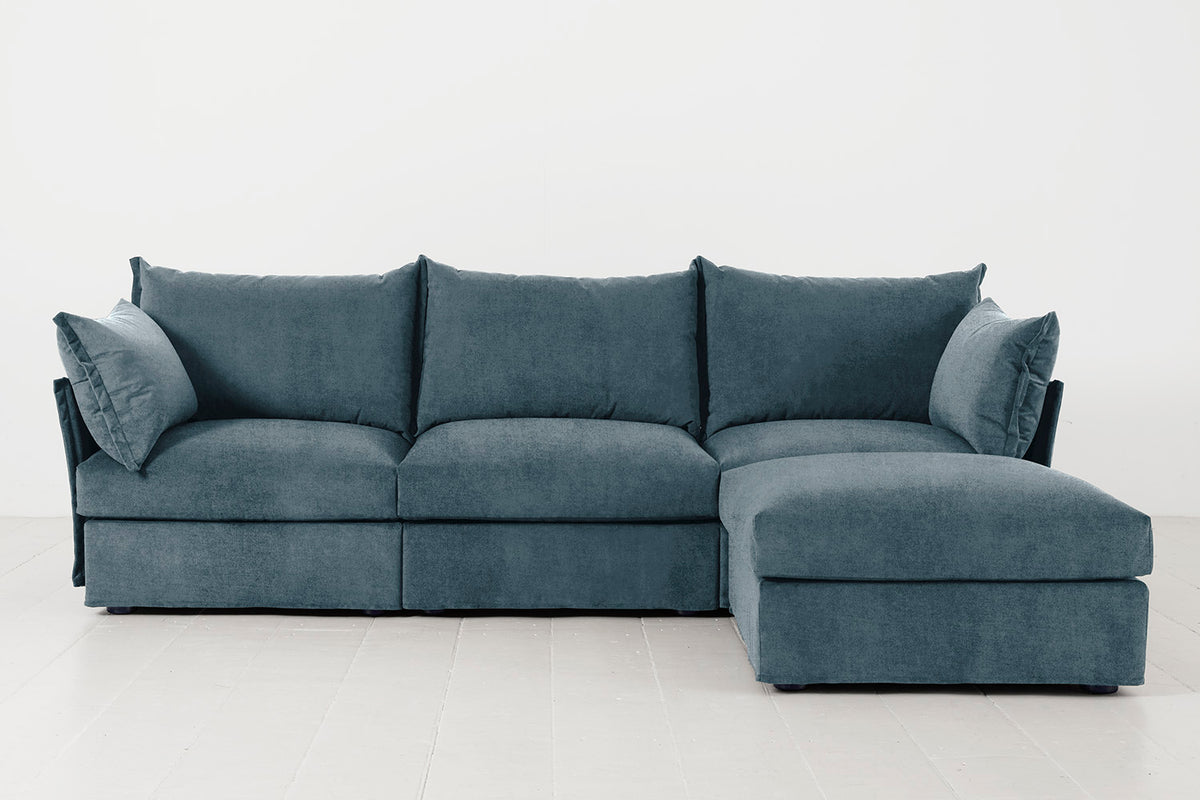 Model 06 3-Seater Right Chaise Sofa, Hydro