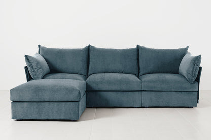 Model 06 3-Seater Left Chaise Sofa, Hydro