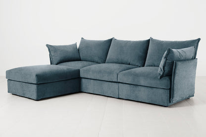 Model 06 3-Seater Left Chaise Sofa, Hydro
