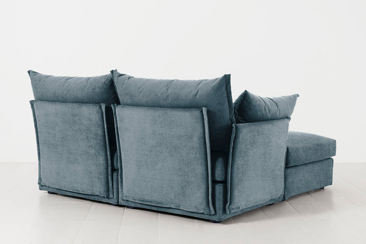 Model 06 2-Seater Left Chaise Sofa, Hydro