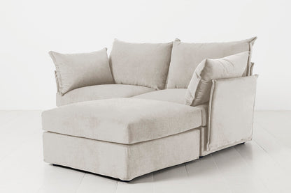 Model 06 2-Seater Right Chaise Sofa, Chalk