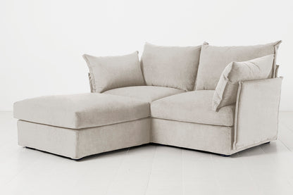 Model 06 2-Seater Left Chaise Sofa, Chalk