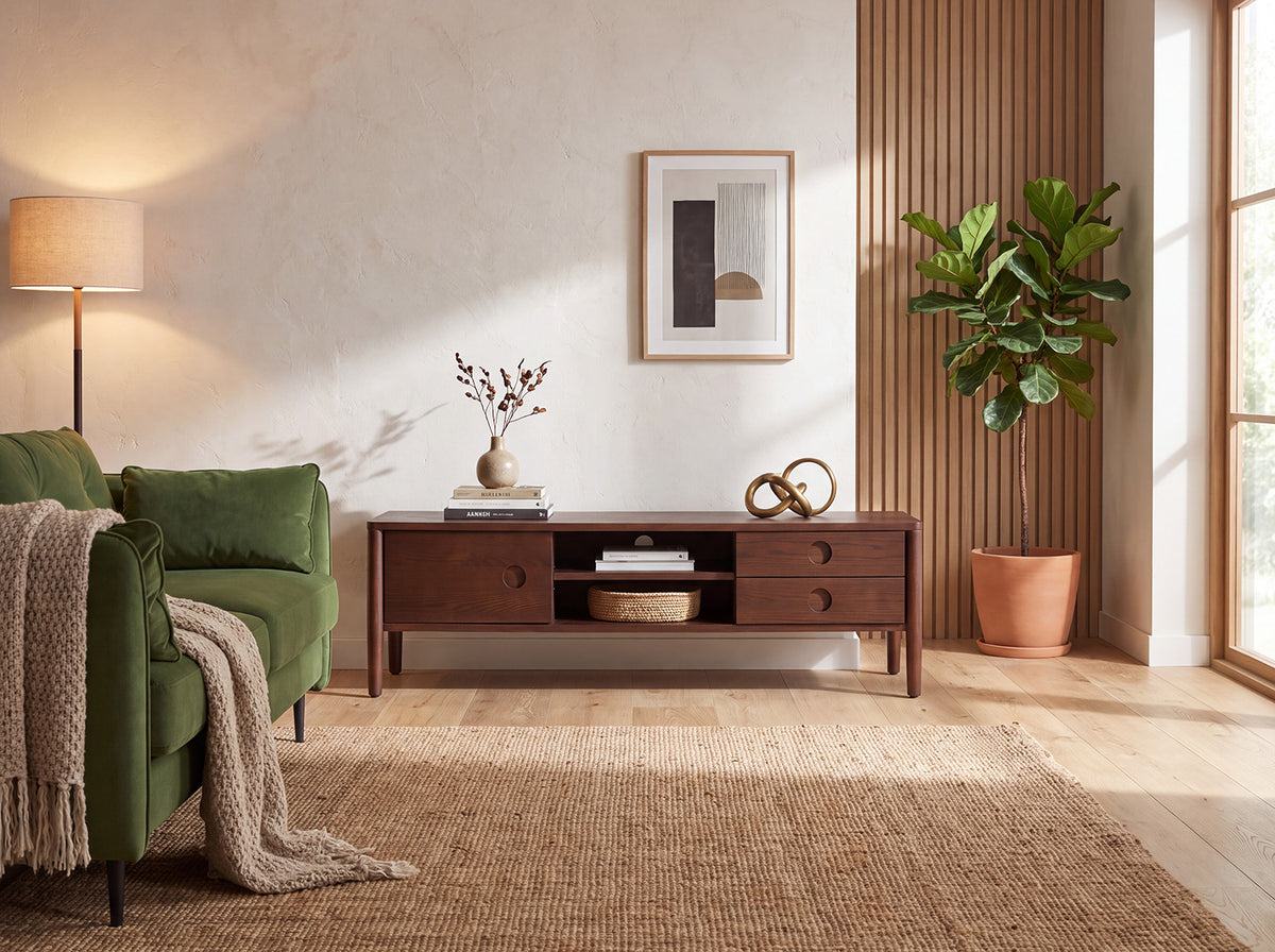 TV Unit 03 For TVs up to 65-inches, Walnut
