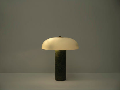 Table Lamp 04, Green Marble