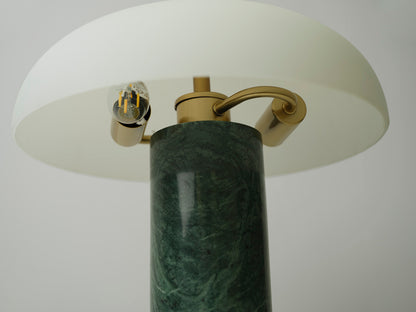 Table Lamp 04, Green Marble