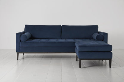 Model 02 3-Seater Sofa with Ottoman, Teal