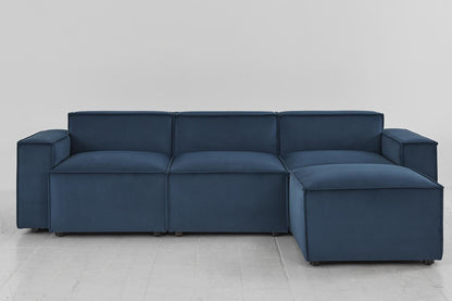 Model 03 3-Seater Right Chaise Sofa, Teal