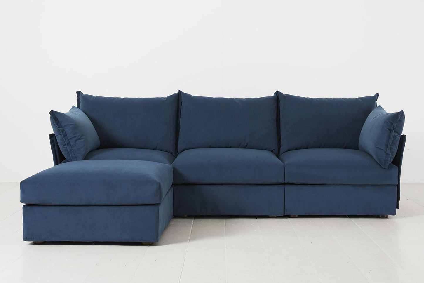 Model 06 3-Seater Left Chaise Sofa, Teal