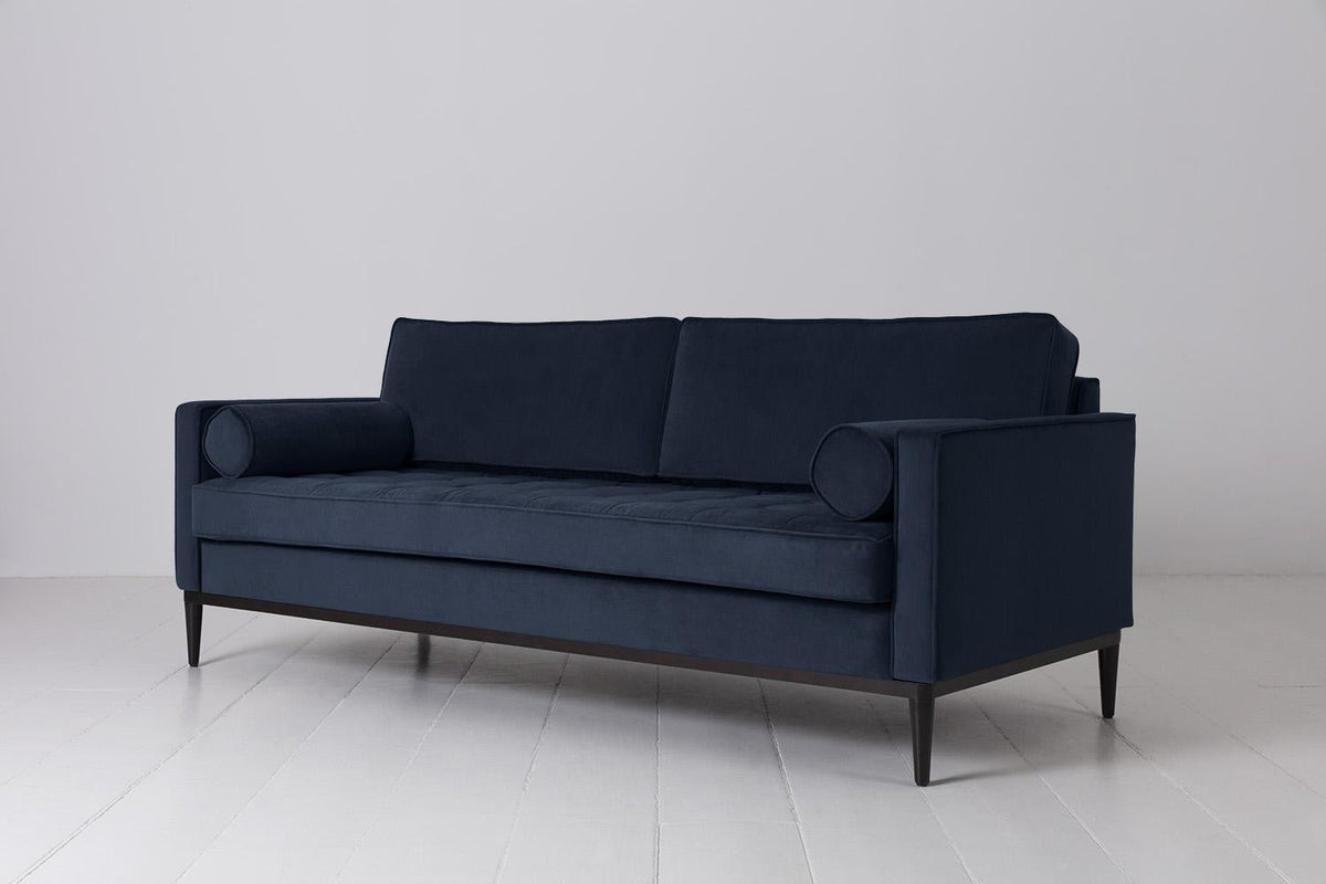 Model 02 3-Seater Sofa, Indigo