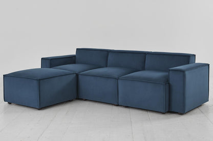 Model 03 3-Seater Left Chaise Sofa, Teal