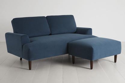 Model 05 2-Seater Sofa with ottoman, Teal