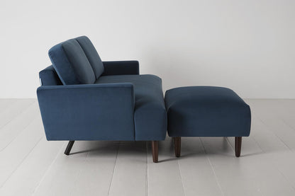 Model 05 2-Seater Sofa with ottoman, Teal