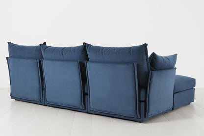 Model 06 3-Seater Right Chaise Sofa, Teal