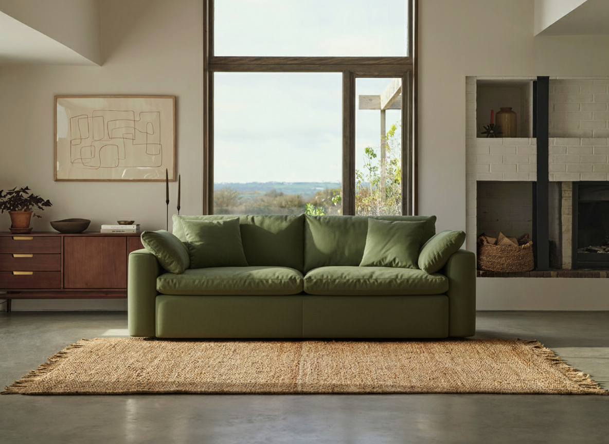 Model 13 3-Seater Sofa, Vine