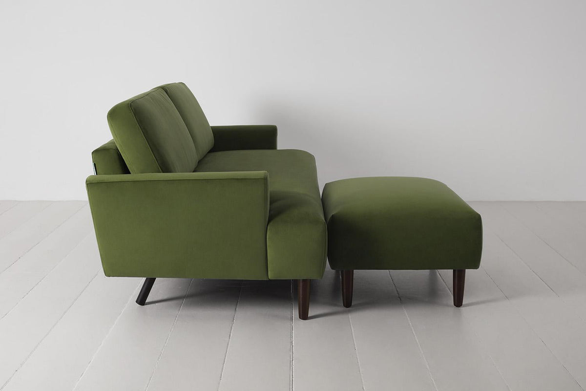 Model 05 3-Seater Sofa with ottoman, Vine