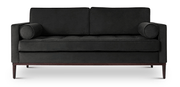 Black sofas