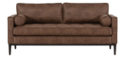 Brown sofas