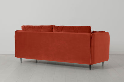 Model 19 3 Seater Sofa with Ottoman, Paprika