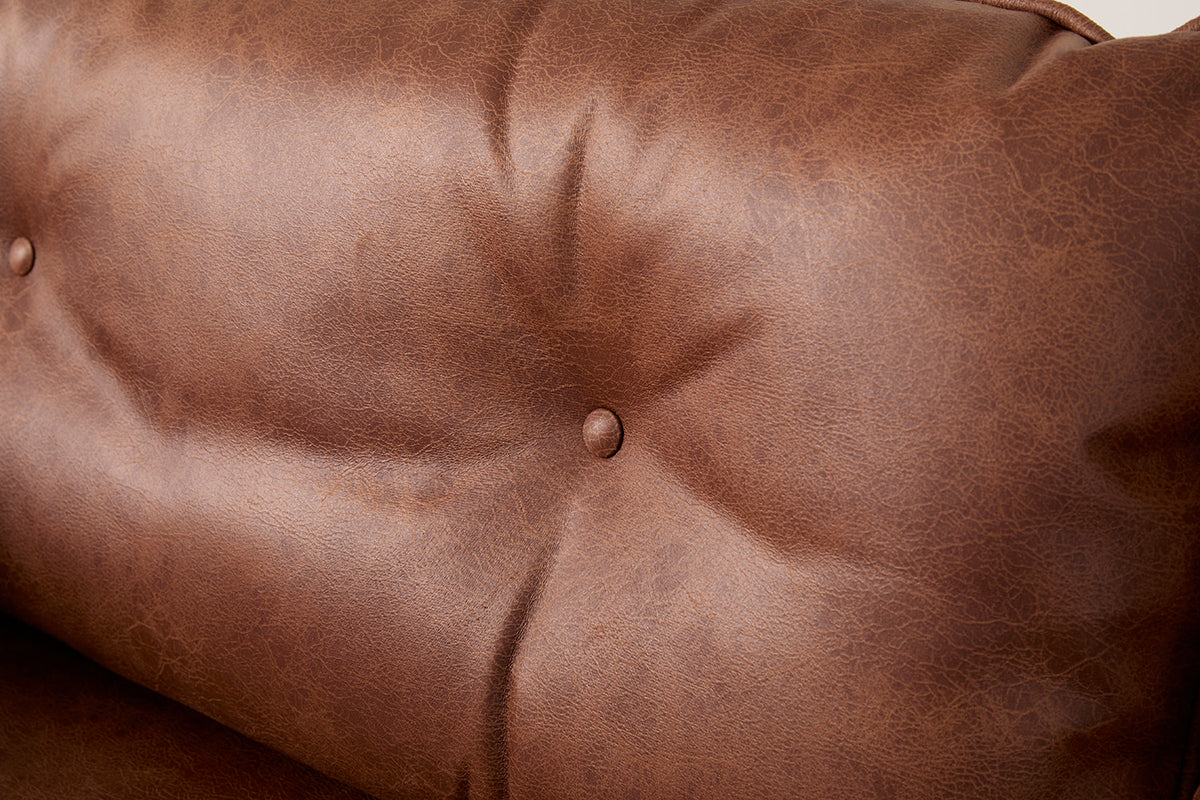 Model 19 2 Seater Sofa, Chestnut — Model 19 - Detail - Chestnut 06