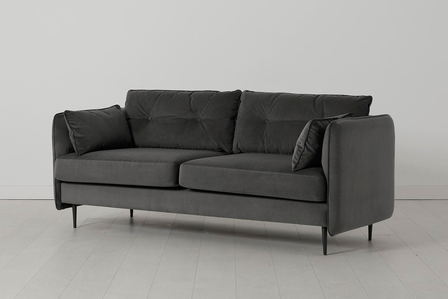 Model 19 3 Seater Sofa, Charcoal