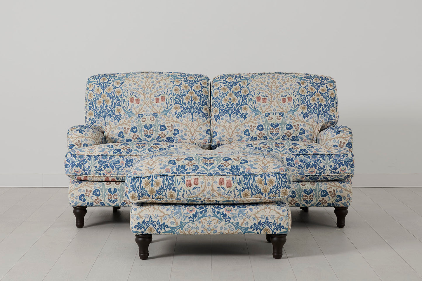 Model 15 2 Seater Sofa with Ottoman, Blackthorn