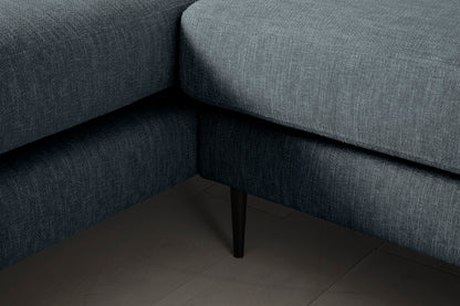 Model 19 3 Seater Right Chaise Sofa, Marine — detail view 1