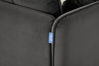 Model 19 3 Seater Right Chaise Sofa, Charcoal — Model 19 - Detail - Charcoal 04
