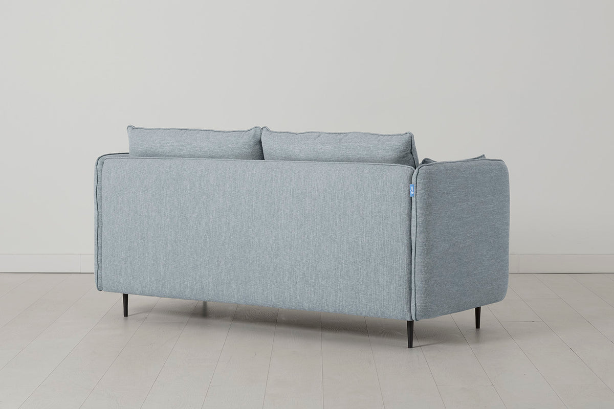 Model 19 2 Seater Sofa with Ottoman - Seaglass