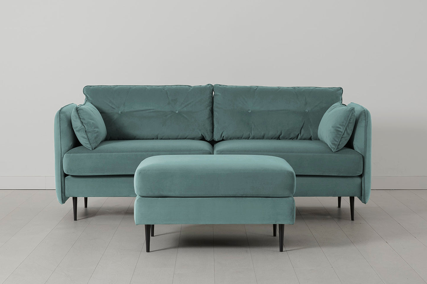 Model 19 3 Seater Sofa with Ottoman, Airforce