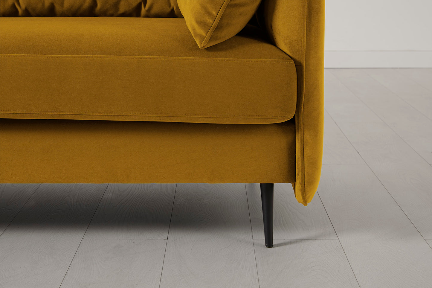 Model 19 3 Seater Left Chaise Sofa, Mustard