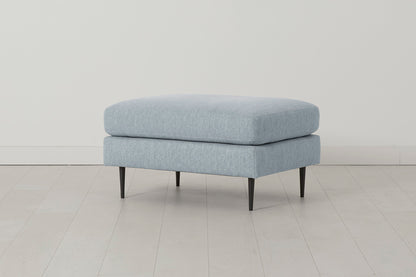 Model 19 Ottoman, Seaglass — side view